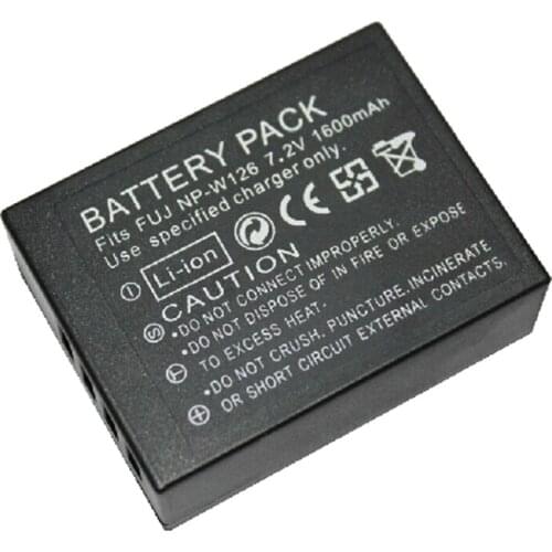 1600mAh NPW126 NP W126 NP-W126 Rechargerable Battery for Fujifilm FinePix HS50EXR HS33EXR HS30EXR X-A1 X-E1 X-E2 X-M1 X-Pro 1