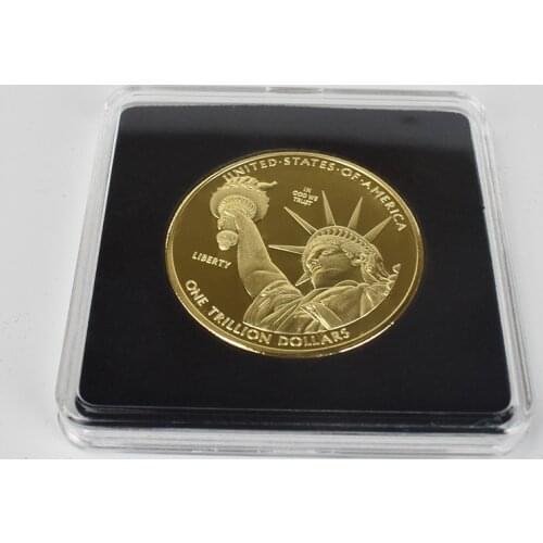 Hot Queen Elizabeth II gold bullion coin coin with packag Commemorative Coin with transparent Acrylic Packaging for Collection