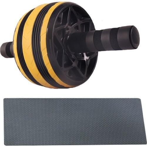 Big Wheel AB Roller Abdominal Muscle Trainer Exercise ABS Core Workout Abdominal Muscles Training Fitness Equipment for Home Gym