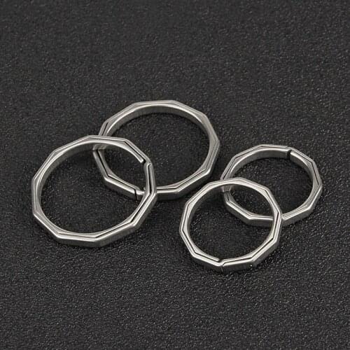 25mm/30mm EDC Keychain Accessories Titanium Alloy Ring Outdoor Tool Keyring