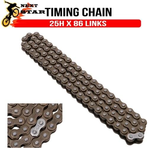 Motorcycle 25H chain with Spare Master Link 47cc 49cc 2 Stroke Engine For CRF150 XL XR ATV Quad Go Kart Dirt Mini Motor Bike