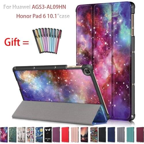 For Huawei Matepad T10S 10.1 Case AGS3-AL09HN W09HN Leather Ultra Slim Magnetic Stand Cover For Huawei Matepad T10 9.7" Case+pen