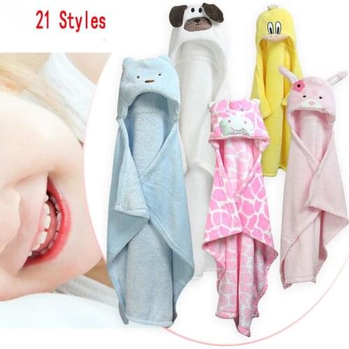 Children Soft Robes Boys Girls Flannel Animal Cloak Baby Cape Soft And Lovely With Cap Cartoon Animals Comfortable Baby Cape