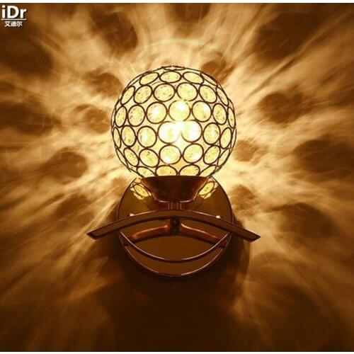 European fashion crystal lamp bedside lamp aisle lighting hotel project Wall Lamps OLU-0050