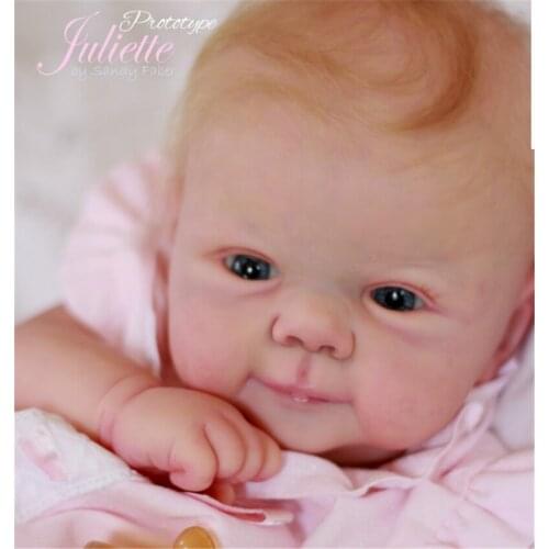 NPK 20Inch Reborn doll Kit Juliette Baby Doll Kit Soft Fresh Color High Quality Vinyl