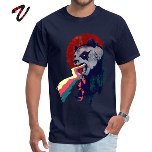 Summer T-shirts Prevailing Round Neck Angry Rainbow Panda Wolf Mens Tops & Tees Custom Imagine Dragons Sleeve Tops T Shirt