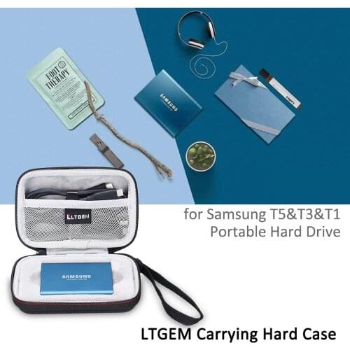 LTGEM Case for Samsung T5/T3/T1 Portable 250GB 500GB 1TB 2TB SSD USB 3.0 External Solid State Drives