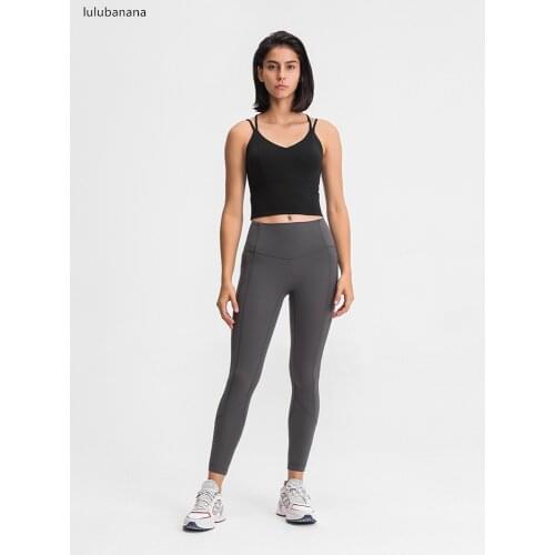 Lulubanana High Waist Yoga Pants with Pockets Tummy Control Workout Pants for Women 4 Way Stretch Yoga Leggings with Pockets