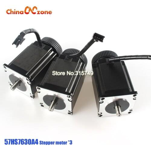 Mini CNC machine motor Nema 23 Stepper Motor 57HS76 3A CE ROHS ISO Robot Foam Plastic Metal for CNC Milling Machine Motor