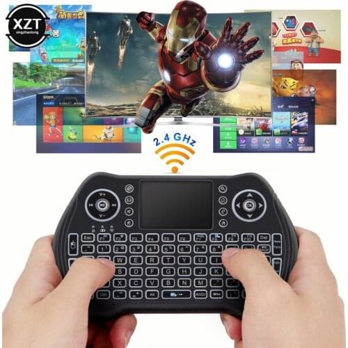 MT10 2.4GHz Russian English Backlit Wireless Keyboard Touch Pad Mouse for Tablet Google Android TV Box ​Laptop ​Mini PC player