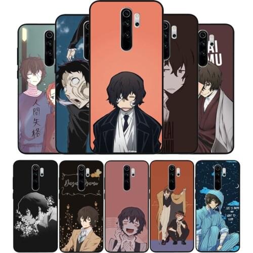 Japan anime bungou stray dogs Dazai Osamu Black TPU Silicone Soft Phone Case For Redmi 4A 4X 7A 5 Plus 6 Pro NOTE 9 7 8 5 Pro 4