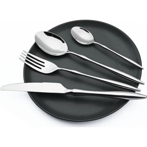 4Pcs Tableware Set Fork Spoon Knife Dinnerware Set Stainless Steel Silverware Cutlery Set Kitchen Accessories Dishwasher Safe