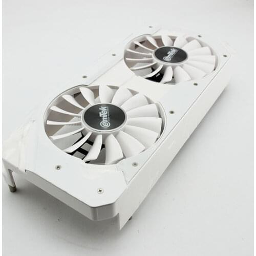 Original GTX 1060 HV white graphics card cooling fan housing fd9015u12s
