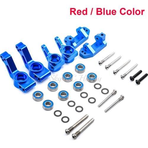Front Caster Block & Steering Blocks and Rear Stub Axle Carriers for 1/10 Traxxas 2WD Slash Upgrade Parts Replace 3632 3736 3752