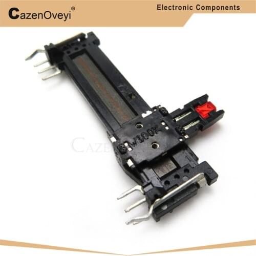 5pcs/lot ALPS 4.5 cm balanced mixer fader with lamp potentiometer W100KX2 handle 10MM with the midpoint In Stock
