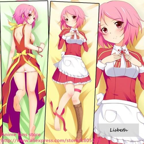 Lovely Japanese Anime Sword Art Online Lisbeth Cute Pillowcase Pillow Case Cover decorative Hugging Body Bedding