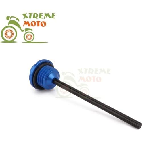 Blue Motorcycle CNC Dip Stick Engine Oil Dipstick For YAMAHA ATV BANSHEE YFZ350 1987 1988 1989 1990 1991 1992 1993 1994-2006