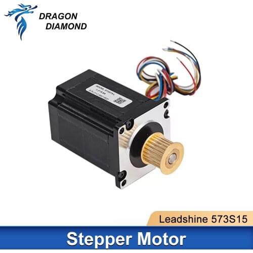 DRAGON DIAMOND Leadshine 3 phase Stepper Motor 573S15 for NEMA23 5.8A length 76mm Shaft 8mm for Laser Engraver