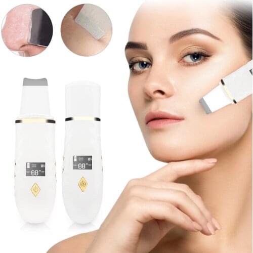 Ultrasonic Skin Scrubber Deep Face Cleaning Machine Blackhead Remover Peeling Shovel Pore Cleaner FaceSkin Scrubber Lift Machine
