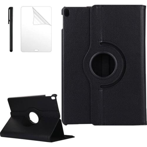 For iPad Pro 10.5 Hard Back Cover 360 Rotating Smart Case for iPad Air 3 10.5 2019/ iPad Pro 10.5 2015 2017 case + film