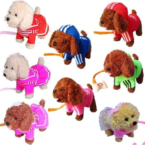 USB charging electric smart Teddy dog will walk / sing dance early education English storytelling Tang poetry