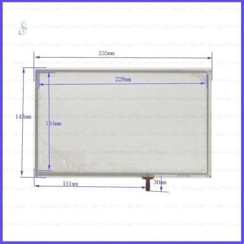 ZhiYuSun ZCR-1627 this is compatible 4 wire TOUCH SCREEN width 235mm length 143mm for gps glass touch panel this is compatible