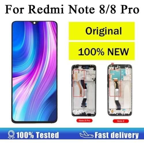 Original For Xiaomi Redmi Note 8 LCD Display Replacement Touch Screen Digitizer Assembly For Redmi Note 8 Pro LCD Screen Display