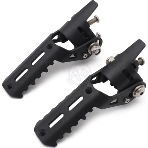 1 Pair Motor Highway Front Foot Pegs Footrests For BMW R1200GS R 1200 GS LC 2013-2017 for Triumph for Tiger Explorer Clamps 25mm