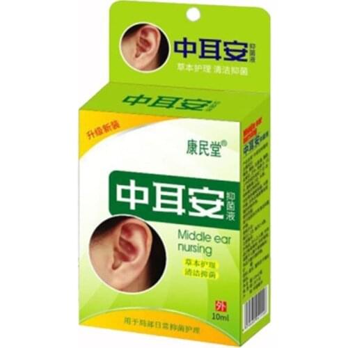 10ml Ear Acute Otitis Drops Chinese Herbal Medicine Deafness Removal Tinnitus Health Personal For Ear Wax Tool Ear Sore Car T2K9