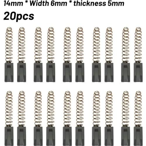 10 Pairs Carbon Brush Air Carbon Brush For Triac S/PID Hot Air Welding Gun/plastic Welding Machine Motor 14mm * 6mm * 5mm