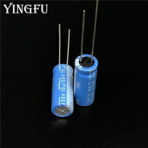 10pcs/100pcs 10uF 50V NICHICON BT Series 8x11.5mm Highly dependable reliability 50V10uF Aluminum Electrolytic capacitor