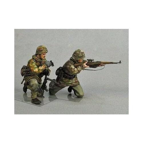 2 German snipers in World War II resin soldiers