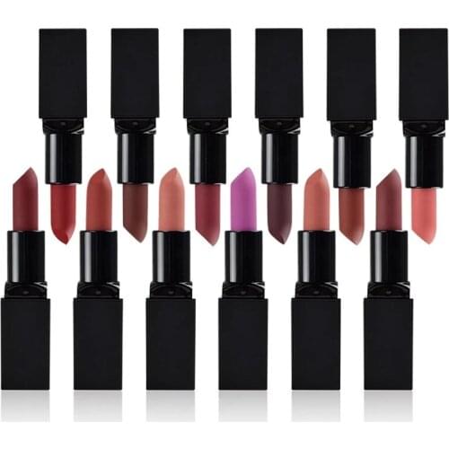 20 Colors Private Label Matte Lipstick Waterproof Long Lasting Pigment Lip Tint Makeup Custom Logo Cosmetics Lipstick Vendors