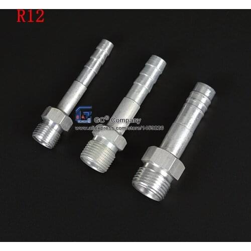 #6 #8 #10 Straight Male Insert O-ring Barbed Fitting for A/C Refrigerant Hose