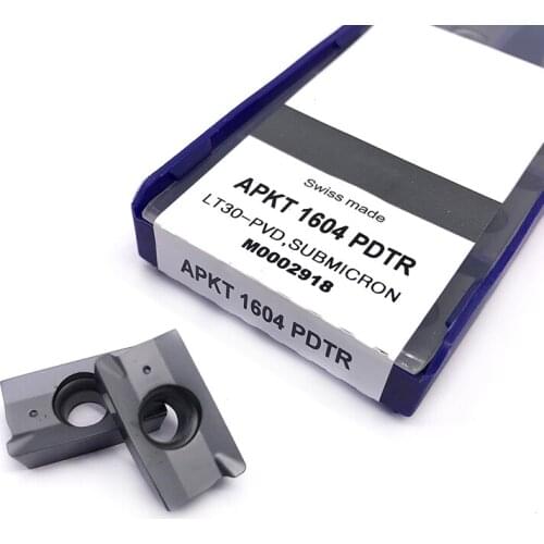 APKT1604PDTR LT30 milling tool precision semi-finishing of carbide Insert cutter machining center Slotting Shoulder