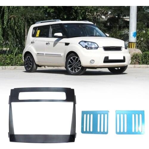 Car Stereo Radio Fascia Panel Trim Kit 2 Din Frame for Kia Soul 2011-2013