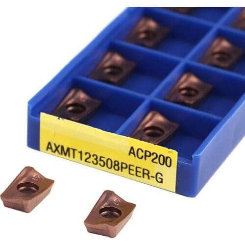 AXMT123508PEER-G ACP200 AXMT170508PEER-G ACP200 CNC Carbide Inserts Milling Turning Tools CNC Metal Lathe Tools Milling Cutter