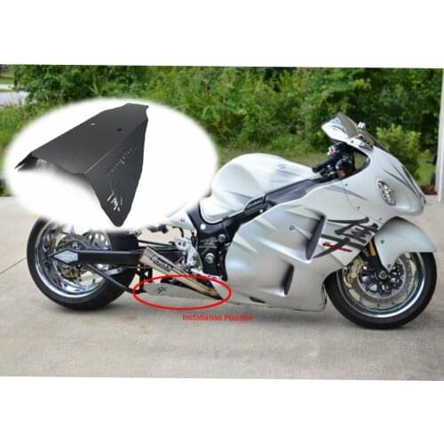 Free Shipping For Suzuki GSX 1300R Hayabusa 1999-2007 Lower Belly Pan Under Wing Kanji Black Aftermarket Motorcycle Parts 99-07