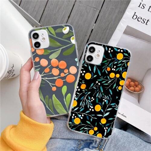Botanical Garden candy phone Case For iPhone 11 Pro XS MAX XR X 7 8 6Plus SE 2020 Candy Soft Silicone Phone Cover Bag
