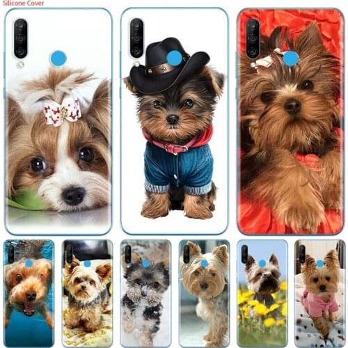 Yorkshire terrier dog puppy Silicone Cover For Huawei P40 P30 P20 P10 P9 P8 Pro Plus Lite E Mini 2019 2017 Phone Case