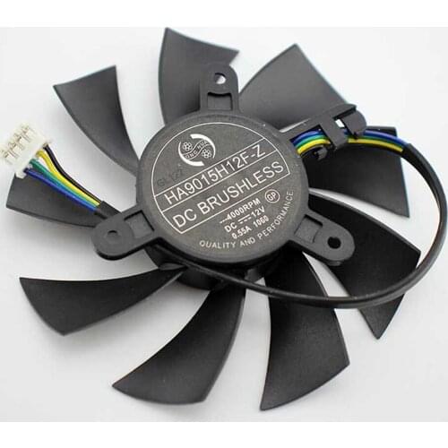DC 12V 0.50A Cooling Single Fan 4-Pin for MSI R7 360 2GD5 OC For MSI GeForce GTX 950 2GD5 OC /GTX 1060 Graphics Card Repair Part