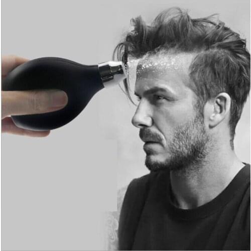 Talcum powder dispenser Hair Salon Black Powder Spray Bottle Barber Baircut Talcum Powder Refillable Silicone Container Styling