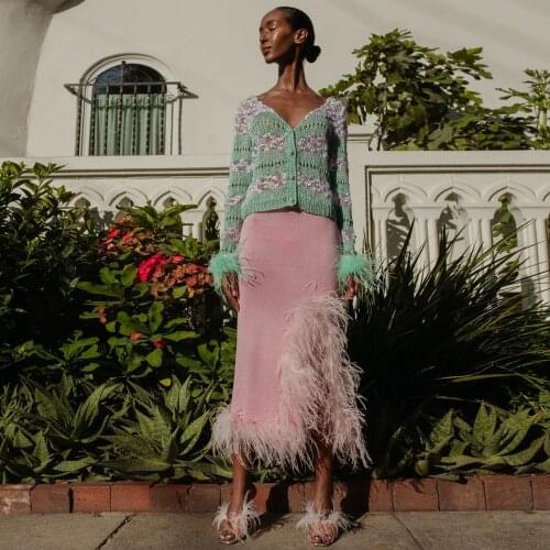 HZWL Knitted Pencil Skirts