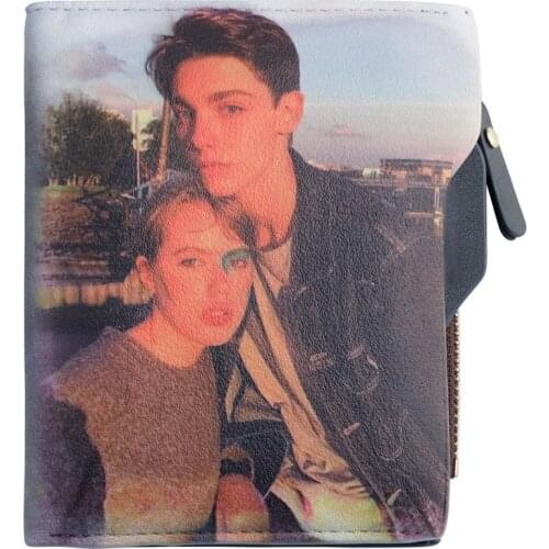 Customized colour Picture wallet Classic PU Leather Men Wallets Card Holder Purse birthday gift for him fathers day