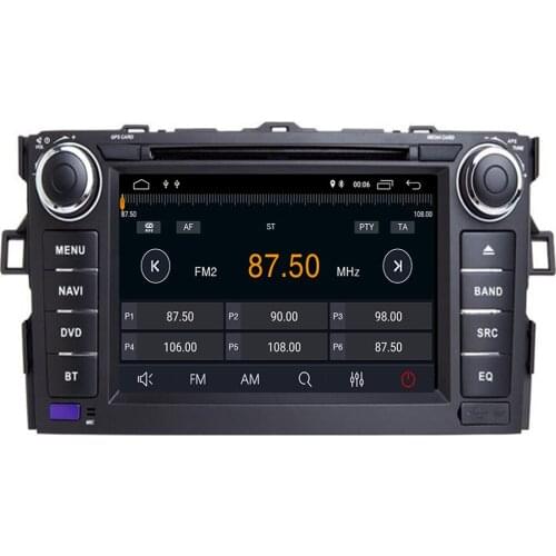 IPS DSP 8 Core 4G 64G 2 Din Android10 Car Multimedia dvd Player GPS For TOYOTA COROLLA 2012 2013 AURIS Altis car radio wifi obd2
