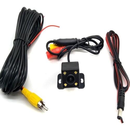 Night vision Reverse camera Car Rear View Parking Camera140 Degree Wide Waterproof With HD 4 LED Lights For DVD Back up Camera