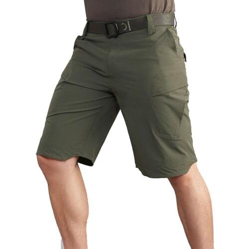 Summer Hiking Shorts Tactical Military Shorts Travel Multi-pocket Quick-drying Mens Outdoor Airsoft Paintball Waterproof Shorts
