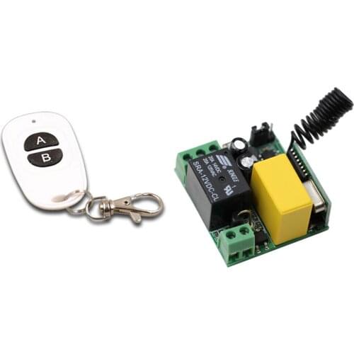 Mini Size AC 220V 1CH 1 CH Relay RF Wireless Remote Control Switch System Wireless Light Switch Transmitter Receiver