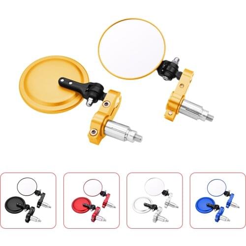 Motorcycle Mirror 22/24mm Handle Bar End Rearview Side Mirrors five colors For Suzuki GSF600 gsf 600 Bandit BURGMAN 400 GS500E