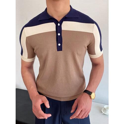 Classic Polo Men Shirts Summer Short Sleeve Solid Zipper Turn-Down Collar Mens Top Casual Male Streetwear Pullover Dropshipping